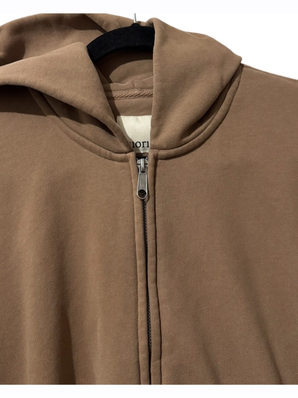 Vuori Womens Small Brown Restore Full Zip Hoodie Cropped Fleece Sweatshirt - Picture 3 of 7